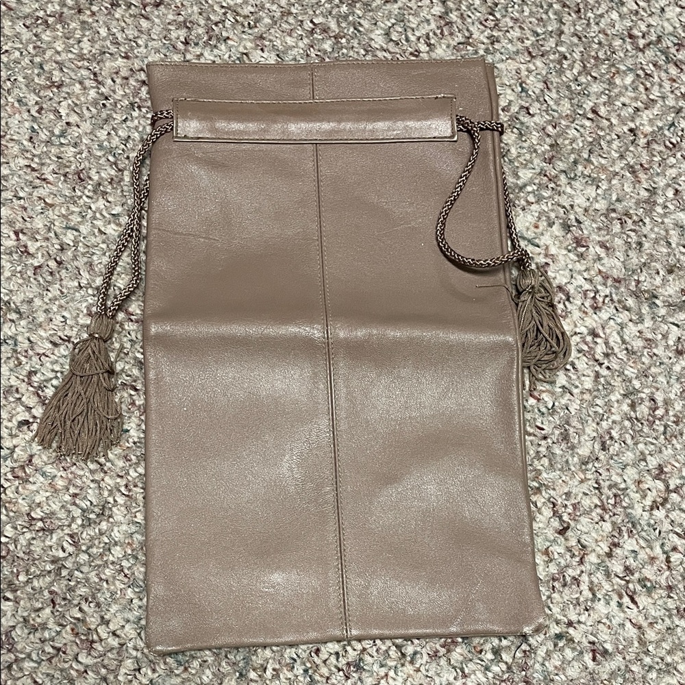Birks leather vintage tassel tie top Women's Bag